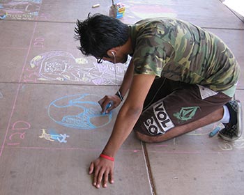 chalk art contest
